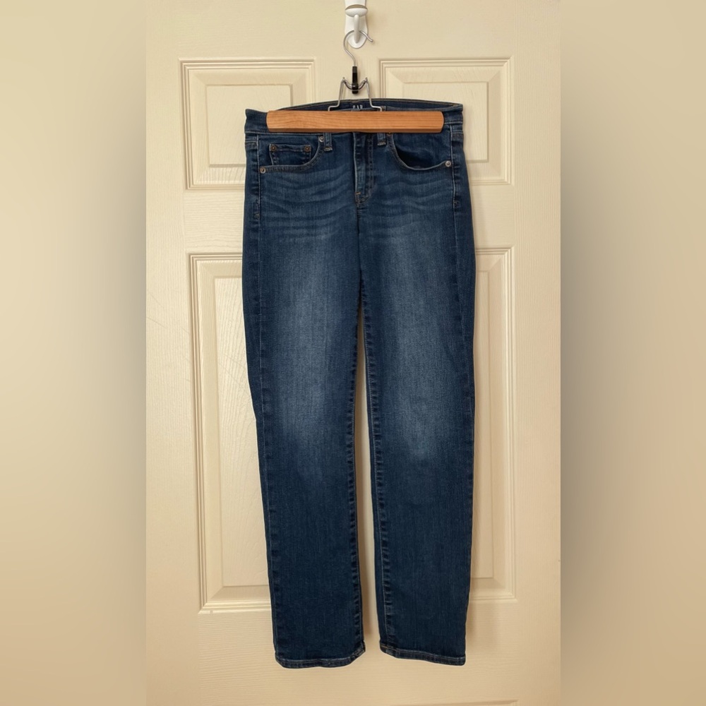GAP Women's Straight Leg Jeans - Dark Blue